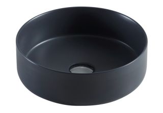 Раковина накладная Azario 35.5х35.5х12 фаянс, цвет Графитовый матовый (AZ-3134MDG)